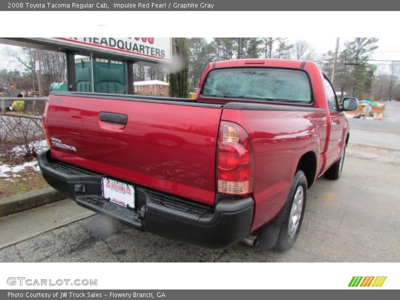 Impulse Red Pearl / Graphite Gray 2008 Toyota Tacoma Regular Cab