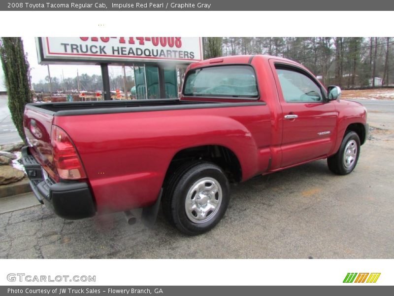 Impulse Red Pearl / Graphite Gray 2008 Toyota Tacoma Regular Cab