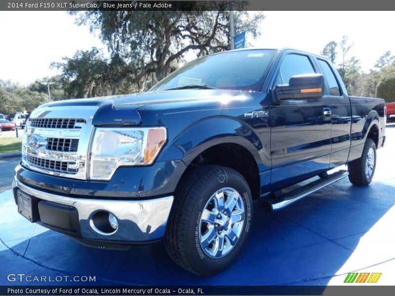 Blue Jeans / Pale Adobe 2014 Ford F150 XLT SuperCab