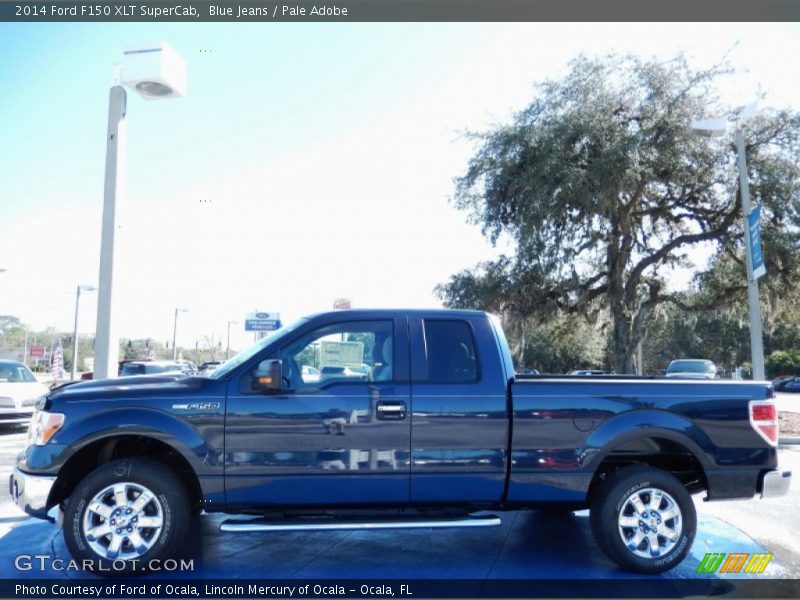 Blue Jeans / Pale Adobe 2014 Ford F150 XLT SuperCab