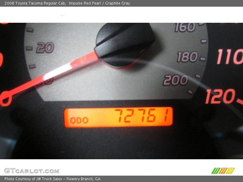 Impulse Red Pearl / Graphite Gray 2008 Toyota Tacoma Regular Cab