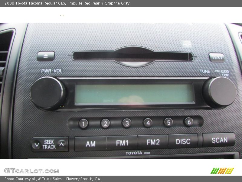 Impulse Red Pearl / Graphite Gray 2008 Toyota Tacoma Regular Cab
