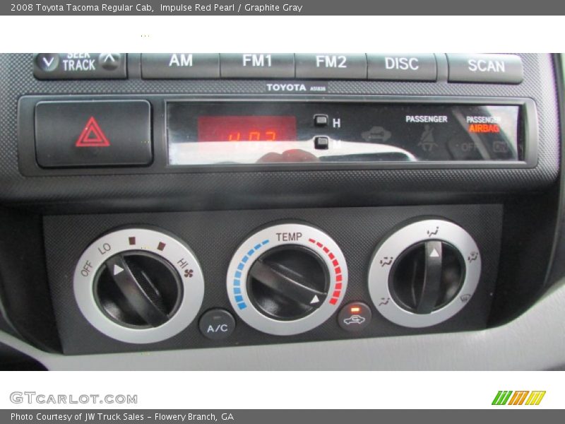 Impulse Red Pearl / Graphite Gray 2008 Toyota Tacoma Regular Cab