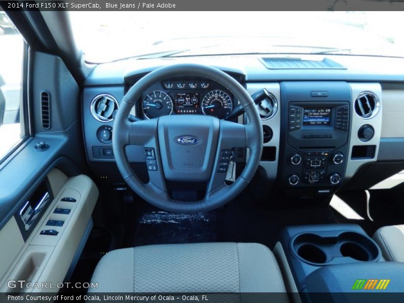 Blue Jeans / Pale Adobe 2014 Ford F150 XLT SuperCab