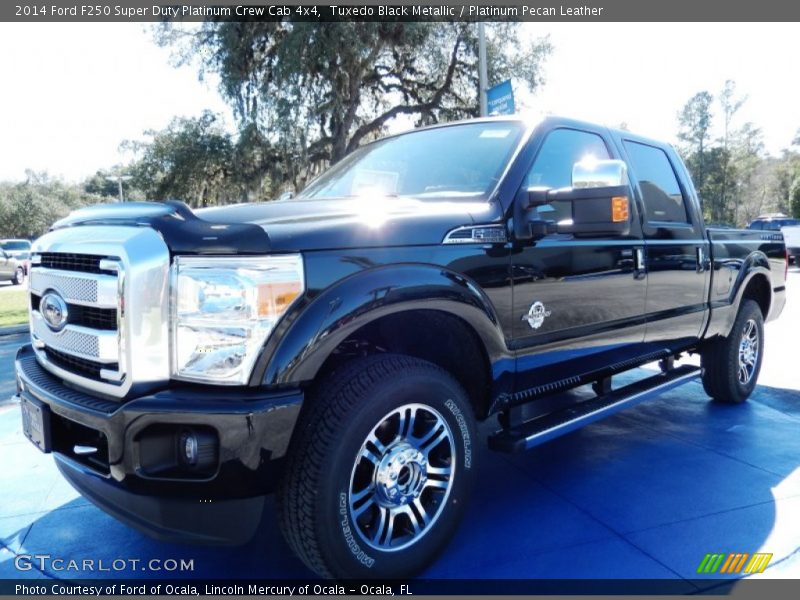 Tuxedo Black Metallic / Platinum Pecan Leather 2014 Ford F250 Super Duty Platinum Crew Cab 4x4
