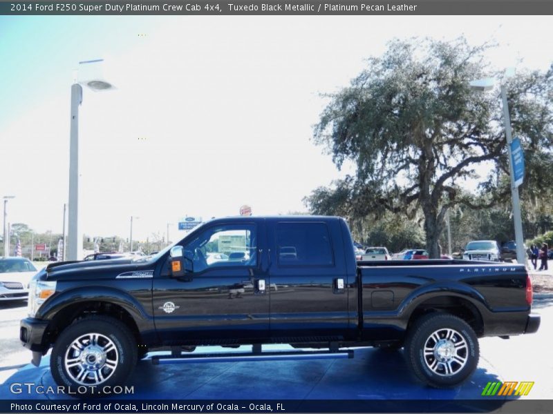 Tuxedo Black Metallic / Platinum Pecan Leather 2014 Ford F250 Super Duty Platinum Crew Cab 4x4