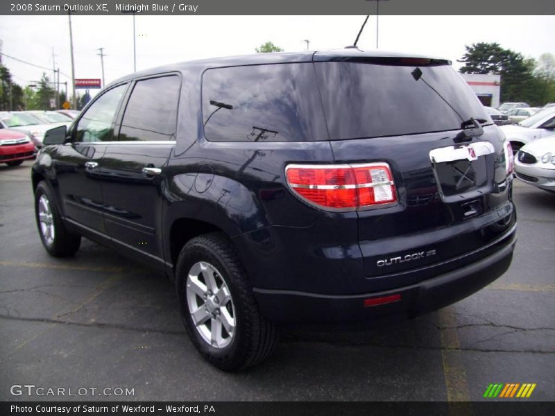 Midnight Blue / Gray 2008 Saturn Outlook XE