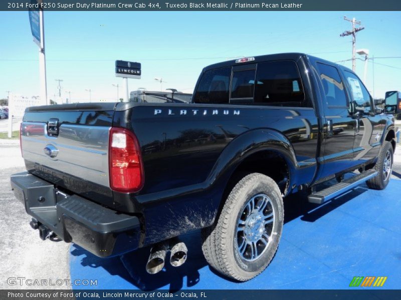 Tuxedo Black Metallic / Platinum Pecan Leather 2014 Ford F250 Super Duty Platinum Crew Cab 4x4