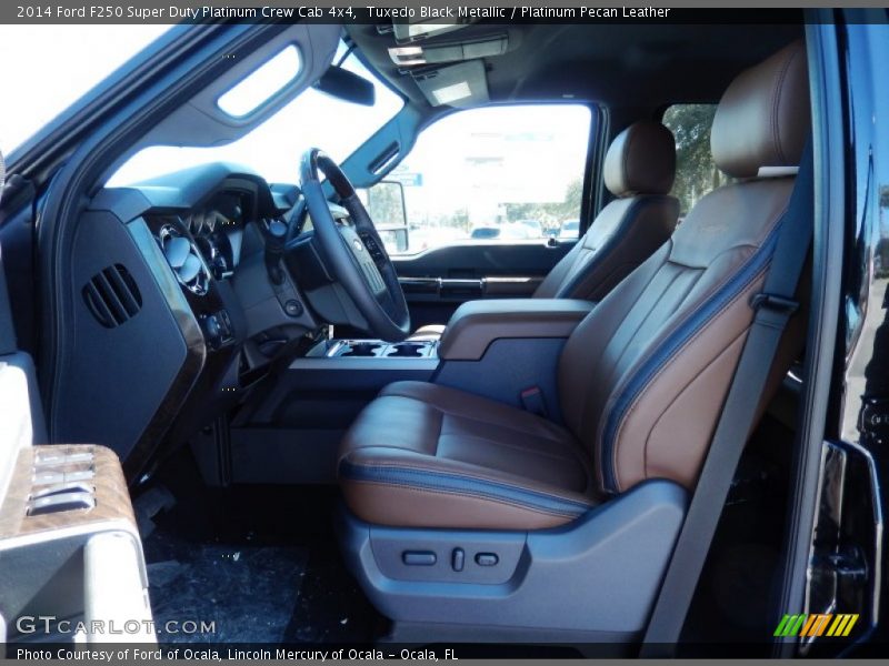 Tuxedo Black Metallic / Platinum Pecan Leather 2014 Ford F250 Super Duty Platinum Crew Cab 4x4
