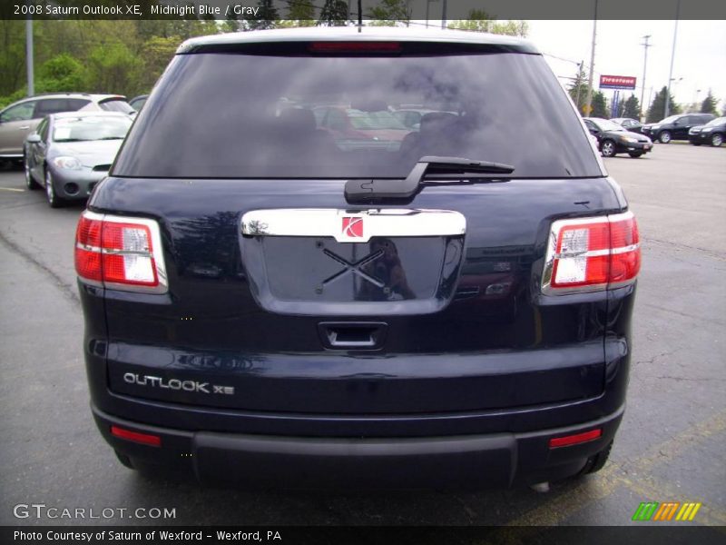 Midnight Blue / Gray 2008 Saturn Outlook XE