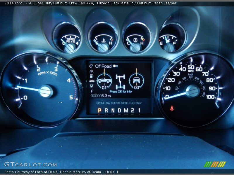 Tuxedo Black Metallic / Platinum Pecan Leather 2014 Ford F250 Super Duty Platinum Crew Cab 4x4