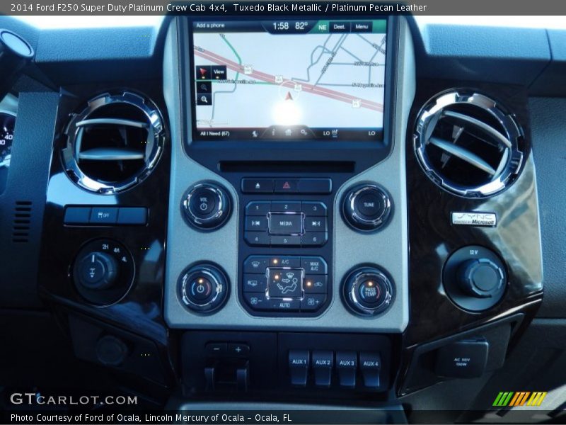 Tuxedo Black Metallic / Platinum Pecan Leather 2014 Ford F250 Super Duty Platinum Crew Cab 4x4