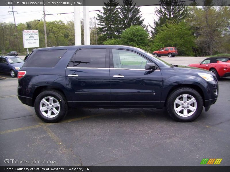 Midnight Blue / Gray 2008 Saturn Outlook XE