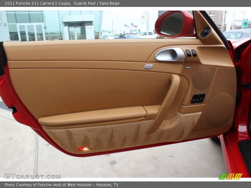 Guards Red / Sand Beige 2011 Porsche 911 Carrera S Coupe