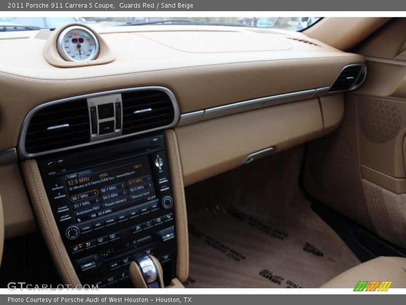 Guards Red / Sand Beige 2011 Porsche 911 Carrera S Coupe