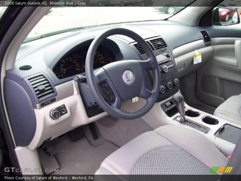 Midnight Blue / Gray 2008 Saturn Outlook XE