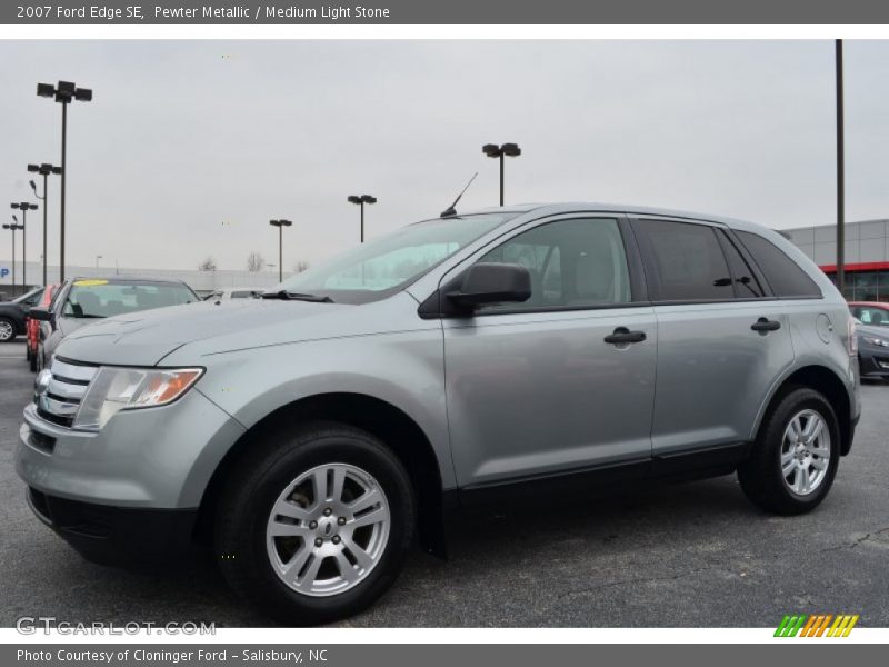 Pewter Metallic / Medium Light Stone 2007 Ford Edge SE