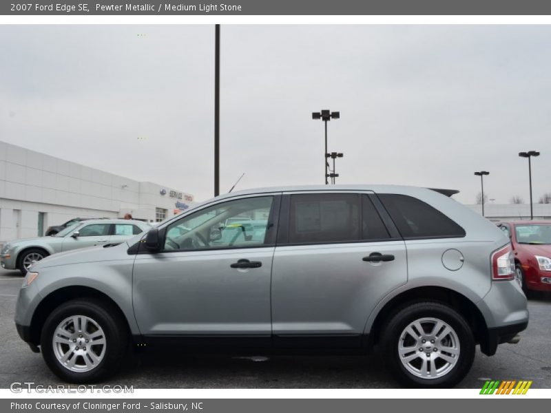 Pewter Metallic / Medium Light Stone 2007 Ford Edge SE
