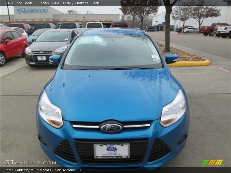 Blue Candy / Charcoal Black 2014 Ford Focus SE Sedan