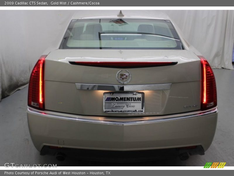 Gold Mist / Cashmere/Cocoa 2009 Cadillac CTS Sedan