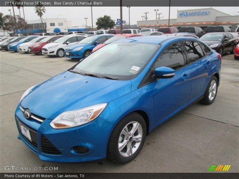 Blue Candy / Charcoal Black 2014 Ford Focus SE Sedan