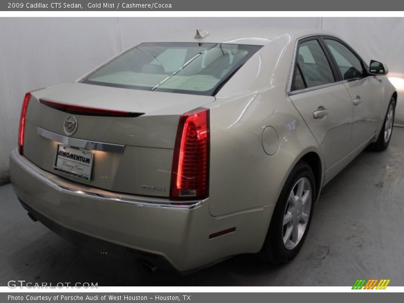 Gold Mist / Cashmere/Cocoa 2009 Cadillac CTS Sedan