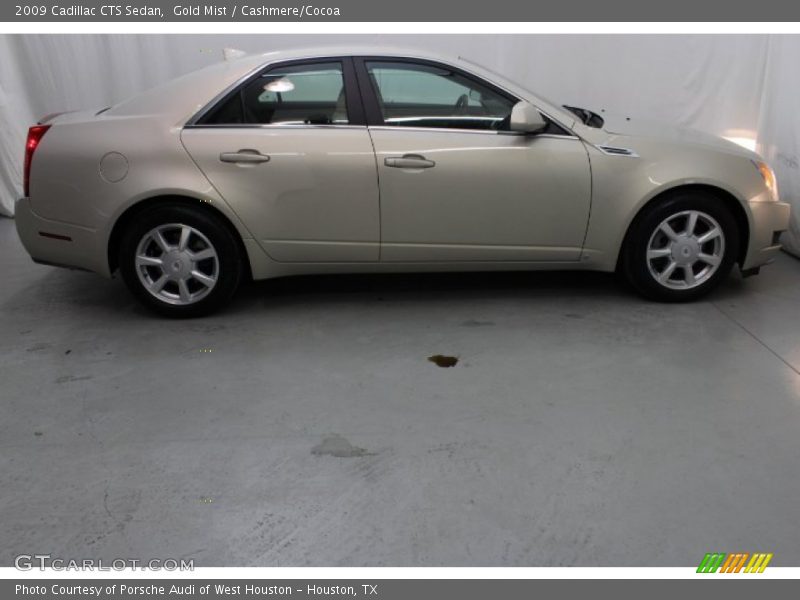 Gold Mist / Cashmere/Cocoa 2009 Cadillac CTS Sedan