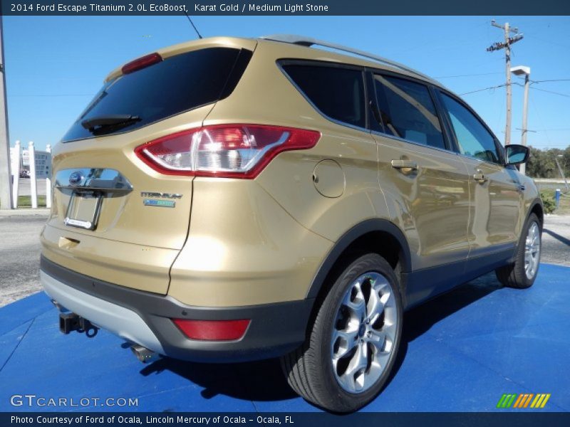 Karat Gold / Medium Light Stone 2014 Ford Escape Titanium 2.0L EcoBoost