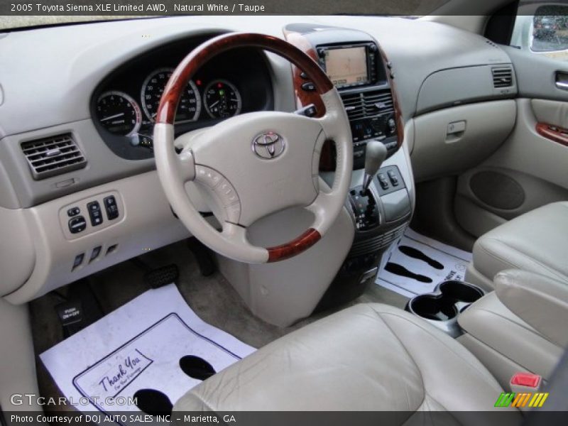 Natural White / Taupe 2005 Toyota Sienna XLE Limited AWD