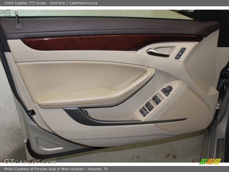 Gold Mist / Cashmere/Cocoa 2009 Cadillac CTS Sedan