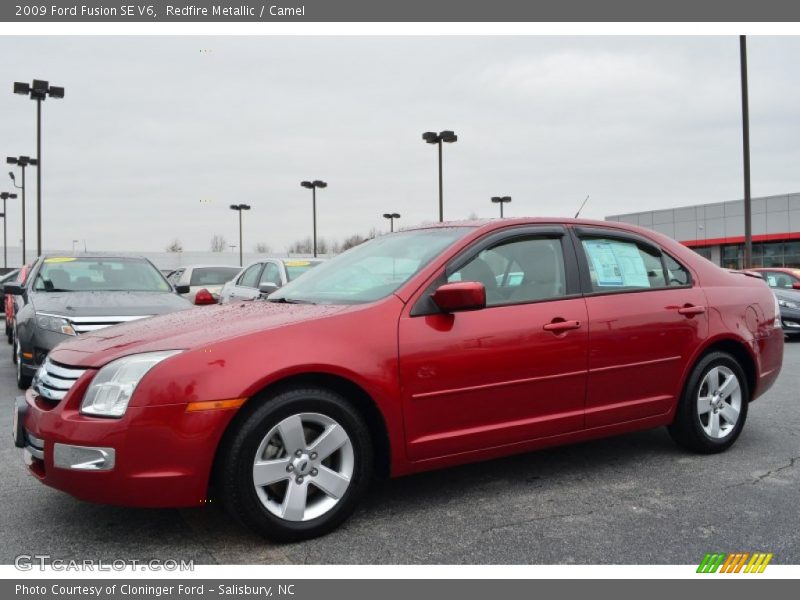 Redfire Metallic / Camel 2009 Ford Fusion SE V6