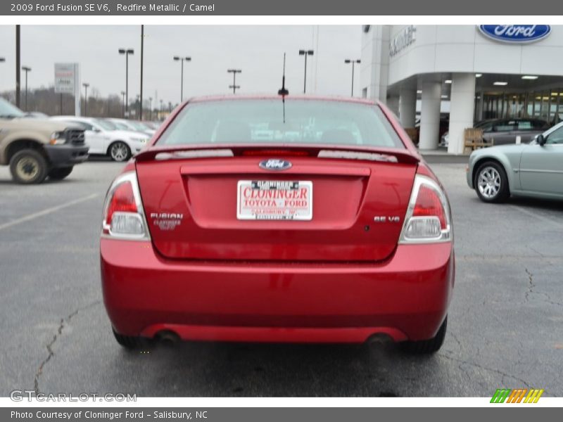 Redfire Metallic / Camel 2009 Ford Fusion SE V6