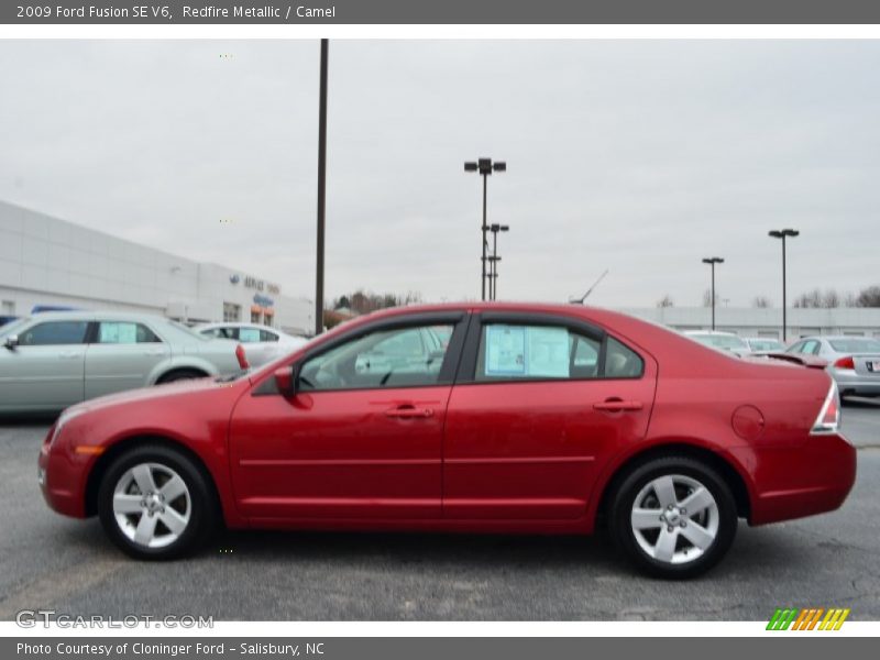 Redfire Metallic / Camel 2009 Ford Fusion SE V6