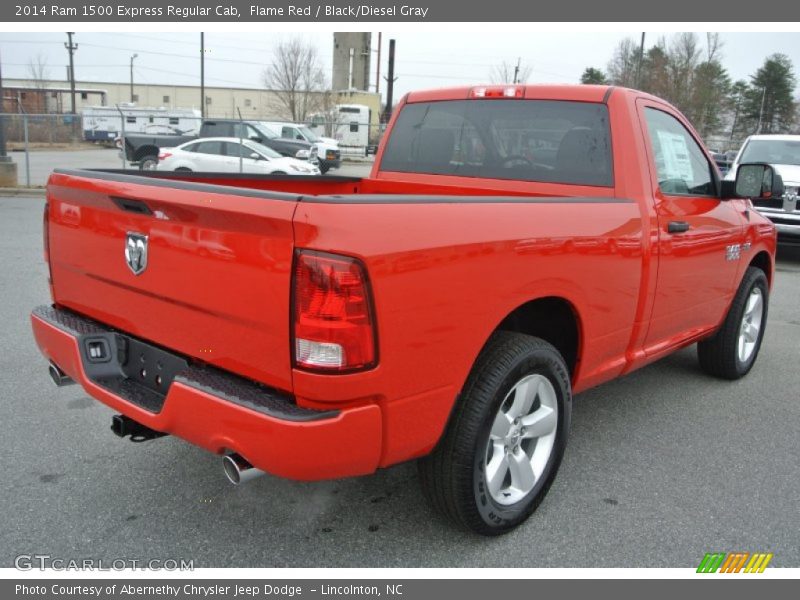 Flame Red / Black/Diesel Gray 2014 Ram 1500 Express Regular Cab