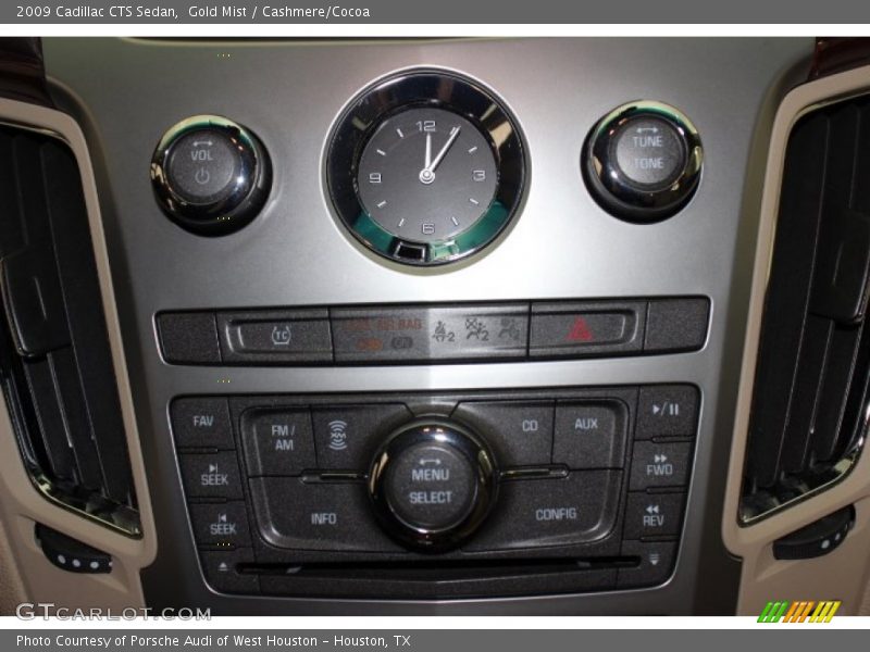Gold Mist / Cashmere/Cocoa 2009 Cadillac CTS Sedan
