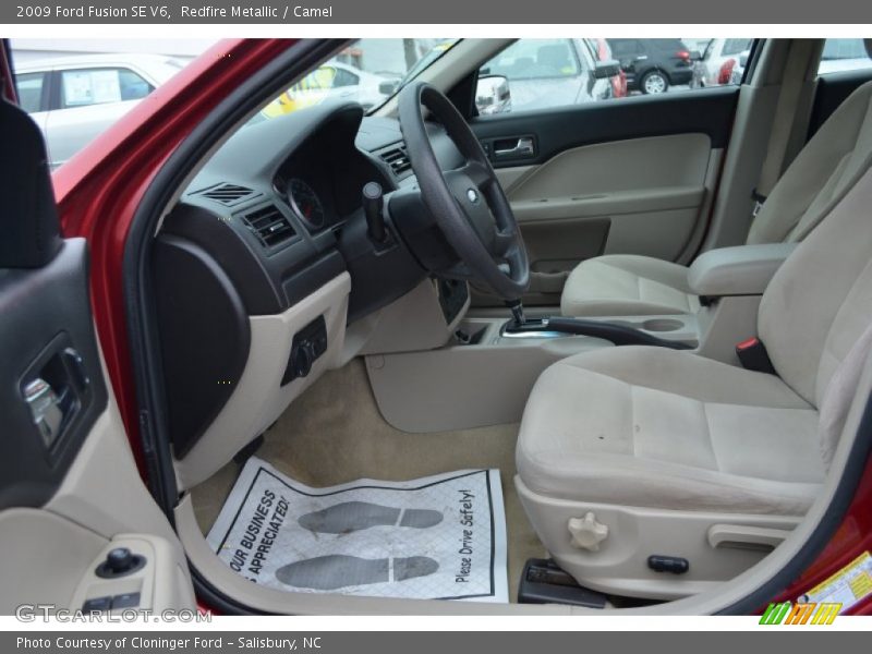 Redfire Metallic / Camel 2009 Ford Fusion SE V6