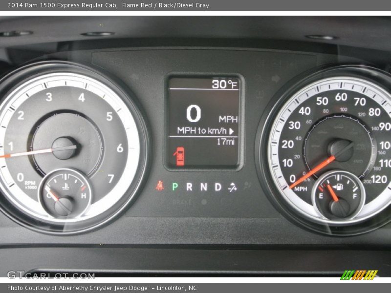 Flame Red / Black/Diesel Gray 2014 Ram 1500 Express Regular Cab