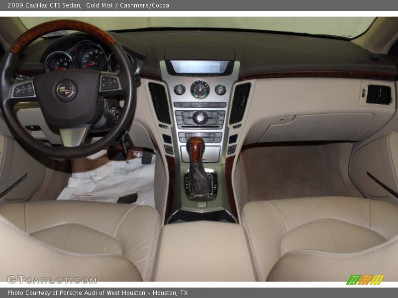 Gold Mist / Cashmere/Cocoa 2009 Cadillac CTS Sedan