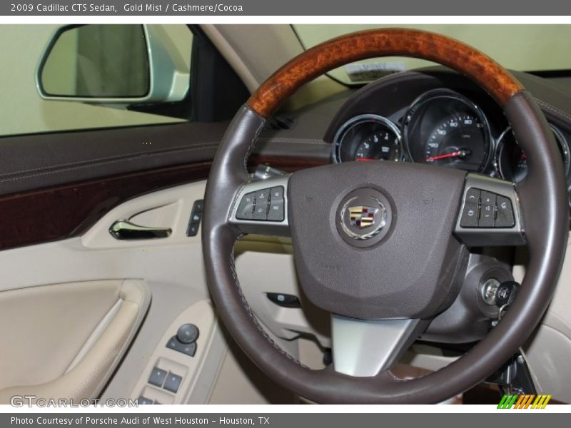Gold Mist / Cashmere/Cocoa 2009 Cadillac CTS Sedan