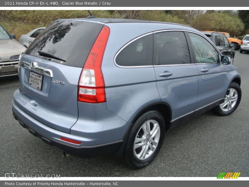 Glacier Blue Metallic / Gray 2011 Honda CR-V EX-L 4WD