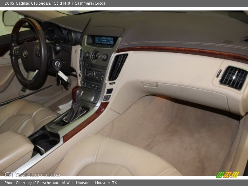 Gold Mist / Cashmere/Cocoa 2009 Cadillac CTS Sedan