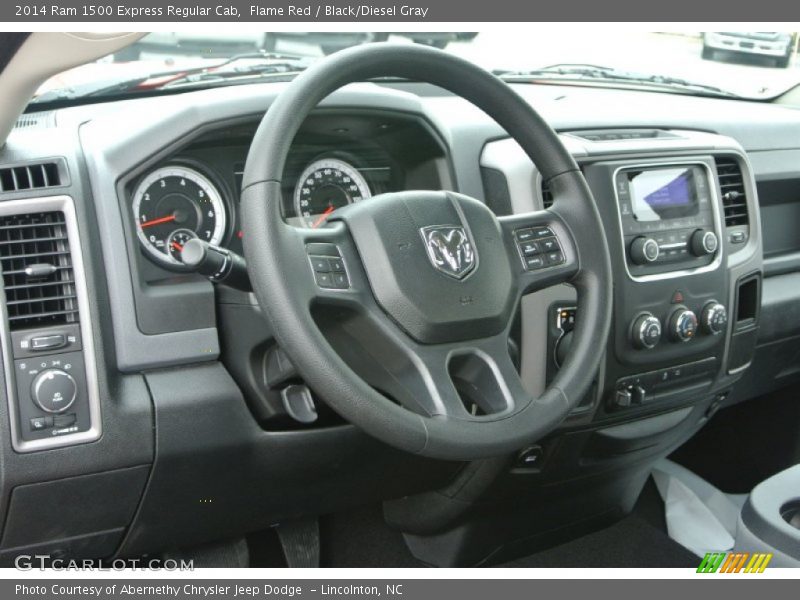 Flame Red / Black/Diesel Gray 2014 Ram 1500 Express Regular Cab