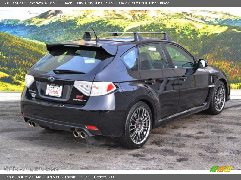 Dark Gray Metallic / STi Black Alcantara/Carbon Black 2013 Subaru Impreza WRX STi 5 Door