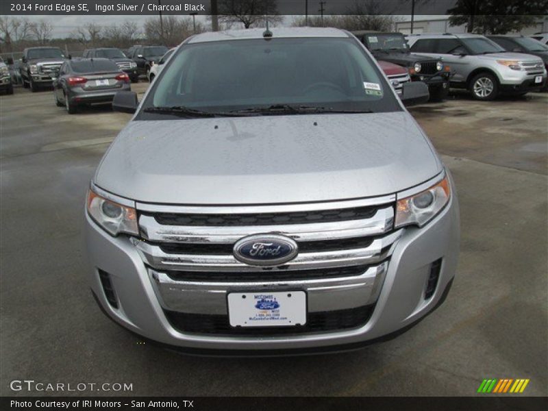 Ingot Silver / Charcoal Black 2014 Ford Edge SE