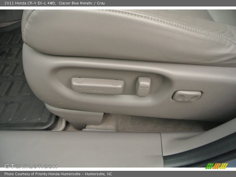 Glacier Blue Metallic / Gray 2011 Honda CR-V EX-L 4WD