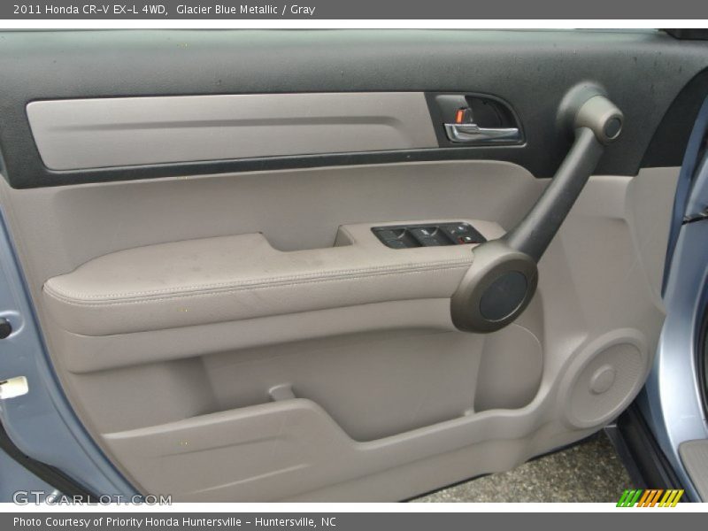 Glacier Blue Metallic / Gray 2011 Honda CR-V EX-L 4WD