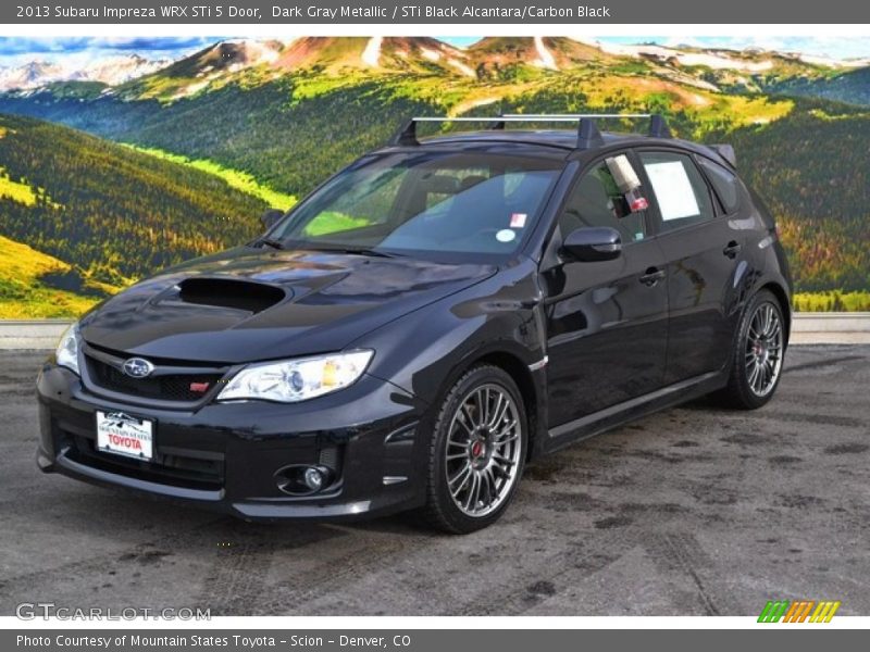 Dark Gray Metallic / STi Black Alcantara/Carbon Black 2013 Subaru Impreza WRX STi 5 Door