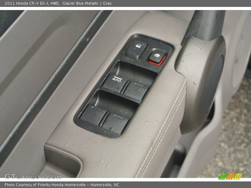 Glacier Blue Metallic / Gray 2011 Honda CR-V EX-L 4WD