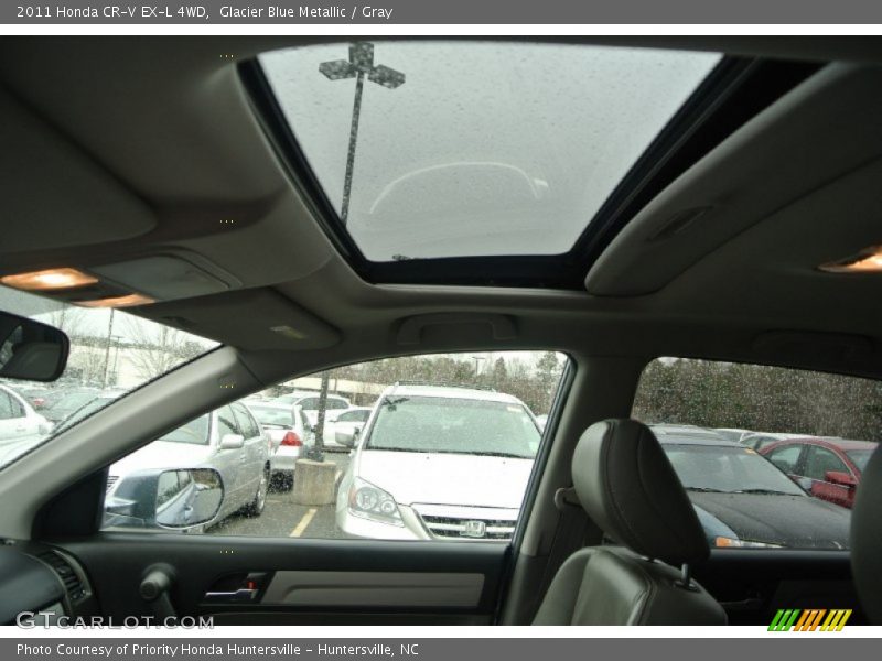 Glacier Blue Metallic / Gray 2011 Honda CR-V EX-L 4WD