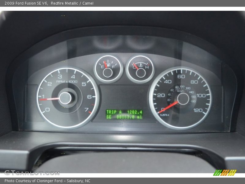 Redfire Metallic / Camel 2009 Ford Fusion SE V6